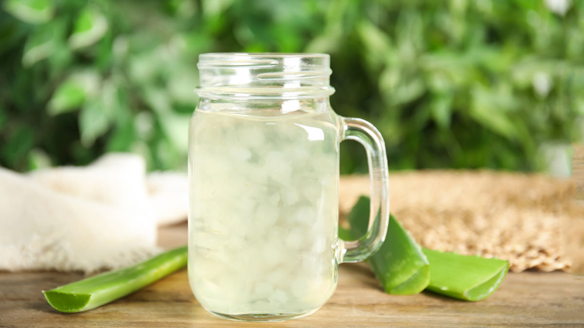 Nước ép lô hội tốt cho tiêu hóa.