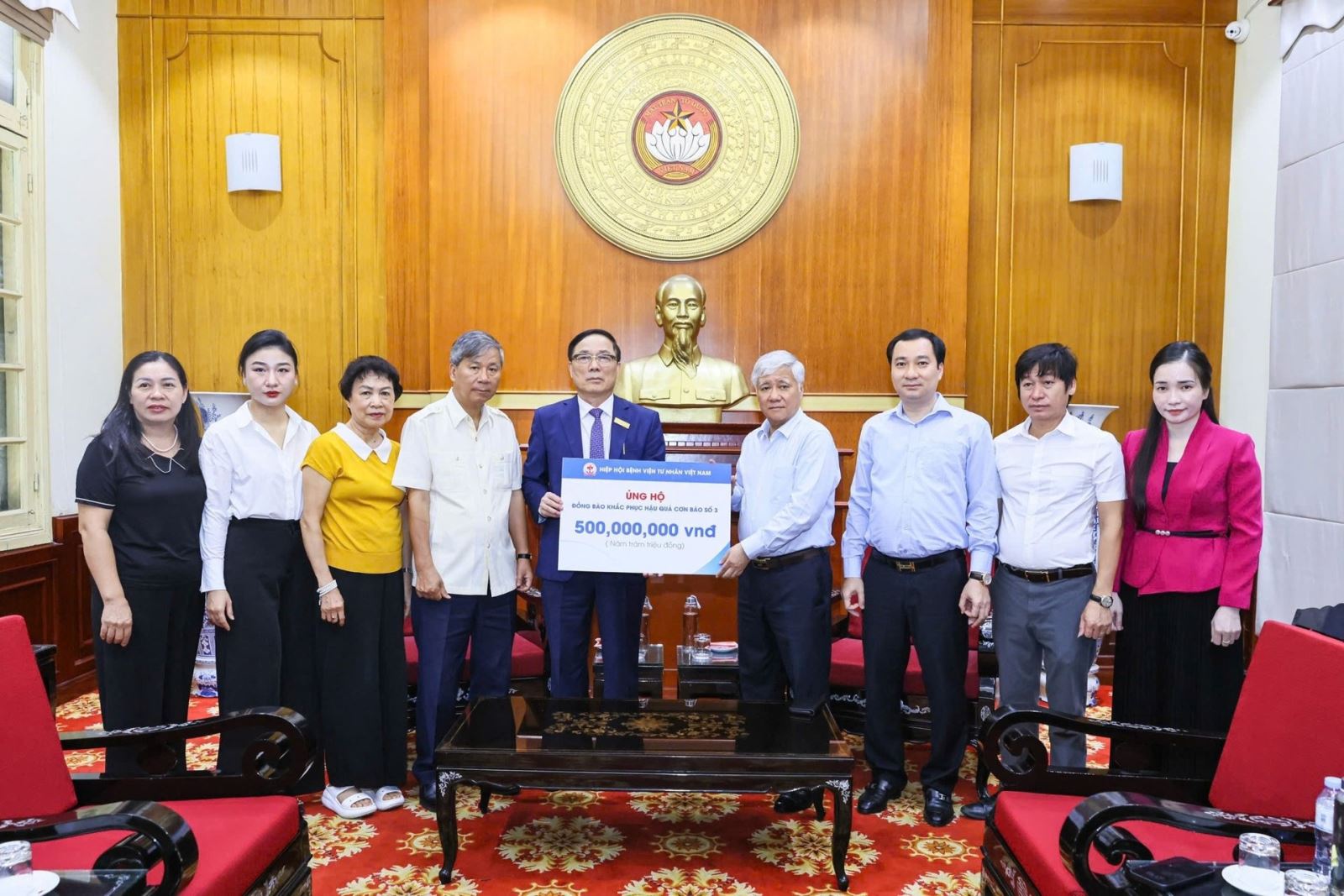 Hiệp hội thông qua Ủy ban Trung ương MTTQ Việt Nam ủng hộ đồng bào khắc phục hậu quả cơn bão Yagi năm 2024
