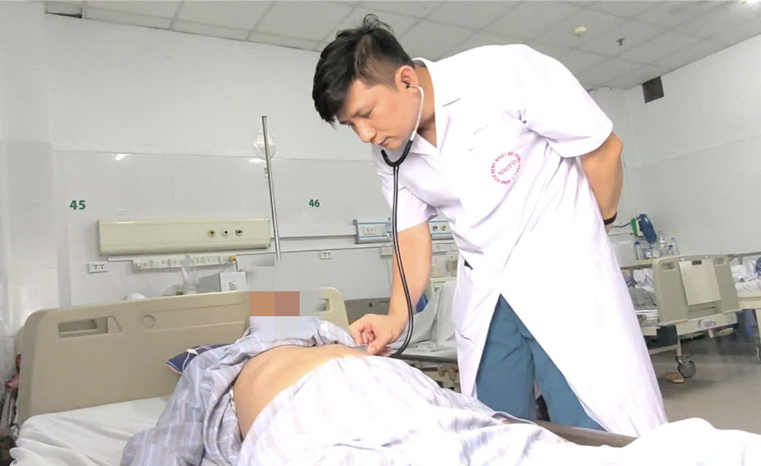 Sau ba ngày điều trị, sức khỏe ông N. có tiến triển rõ rệt.
