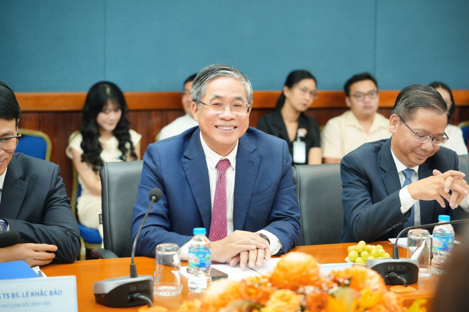 PGS TS BS. Nguyễn Hoàng Bắc – Giám đốc Bệnh viện Đại học Y Dược Thành phố Hồ Chí Minh phát biểu tại buổi lễ ký kết.