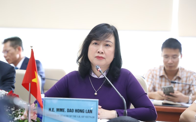 Bộ trưởng Bộ Y tế Việt Nam Đào Hồng Lan khẳng định chương trình hội đàm tiếp nối hợp tác truyền thống, toàn diện giữa hai Quốc gia