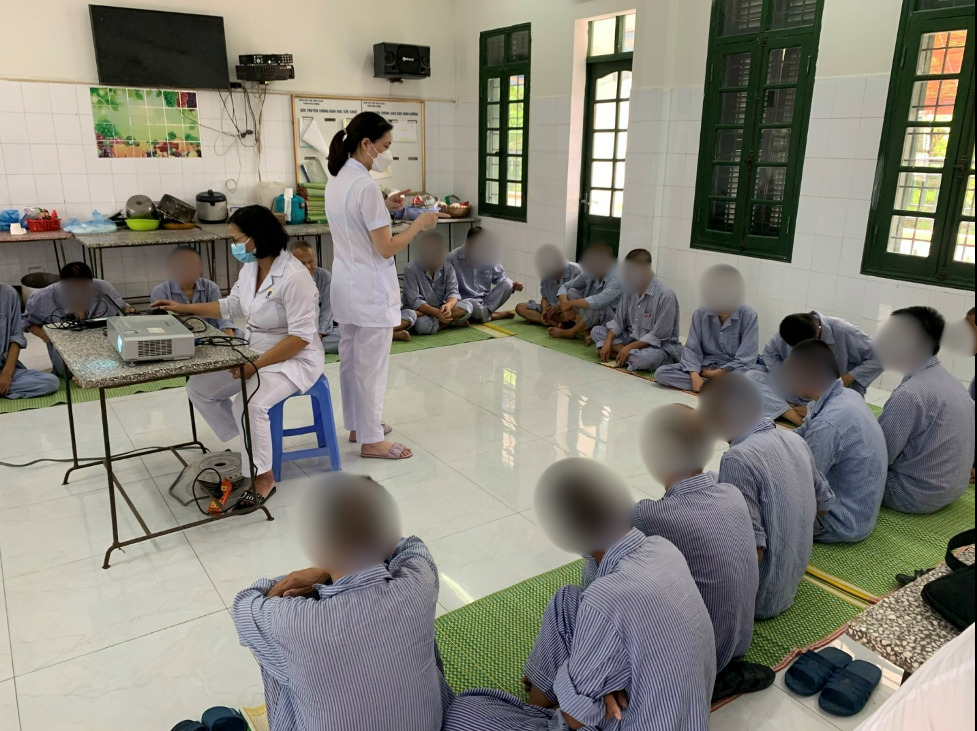 Bệnh nhân điều trị nghiện ma túy tại Bệnh viện Tâm thần Hà Nội.