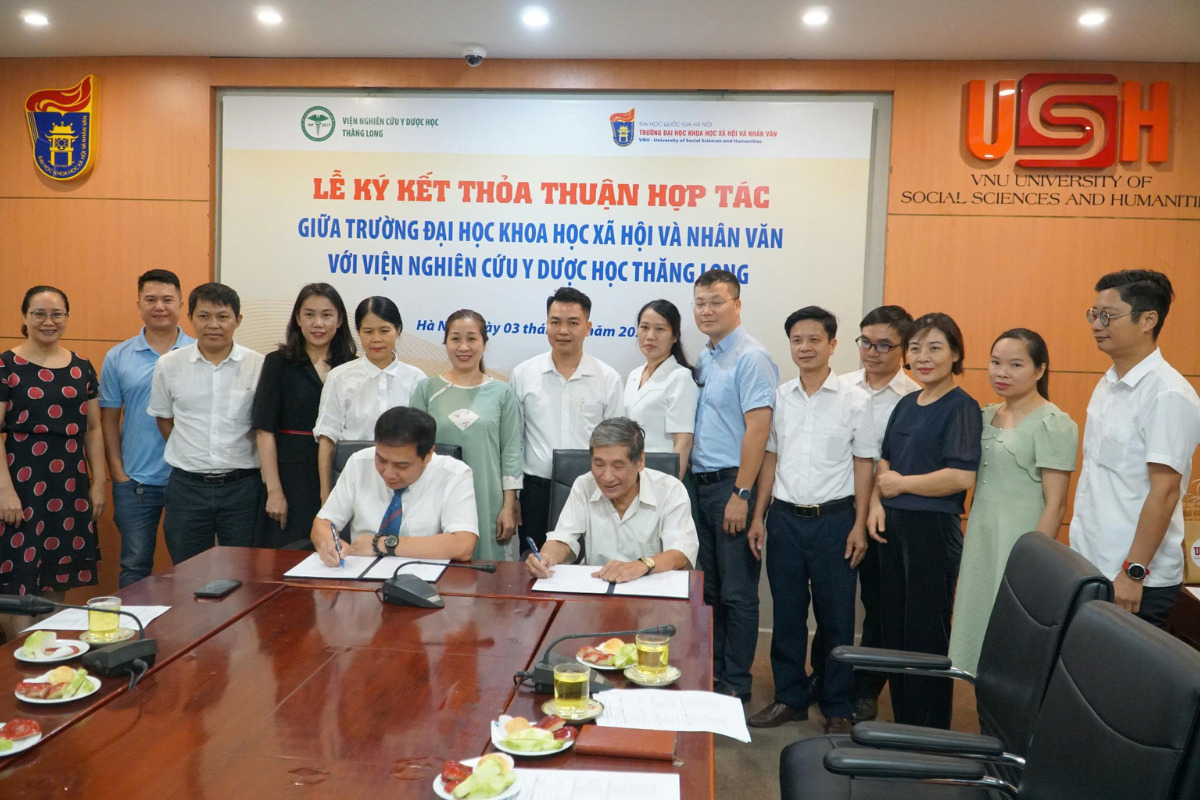 Medicallaw tham vấn pháp lý trong ký kết thỏa thuận hợp tác giữa Trường ĐH Khoa học xã hội & nhân văn và Viện nghiên cứu Y Dược học Thăng Long