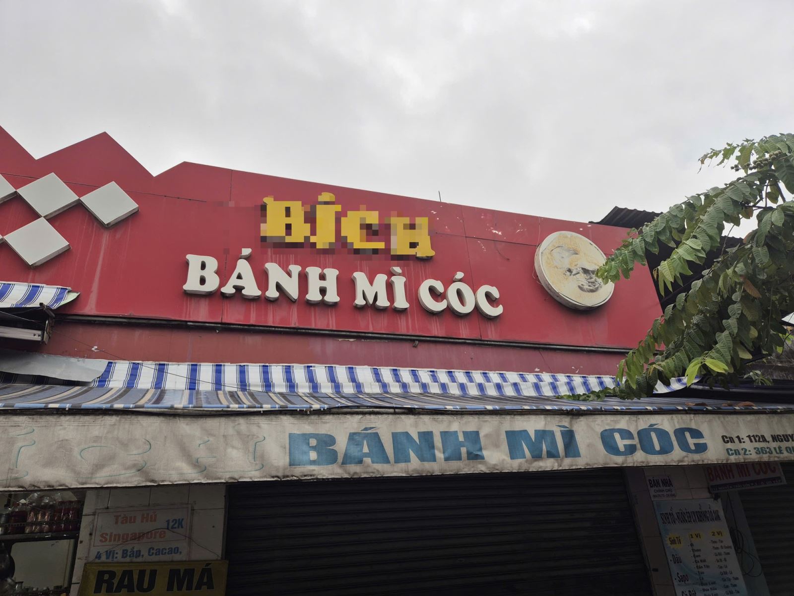 Hiện cả 2 cơ sở của Bánh mì cóc cô B. đã ngưng hoạt động.