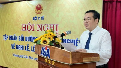 TS Nguyễn Đức Thành, Phó Chánh Văn phòng Bộ Y tế phát biểu