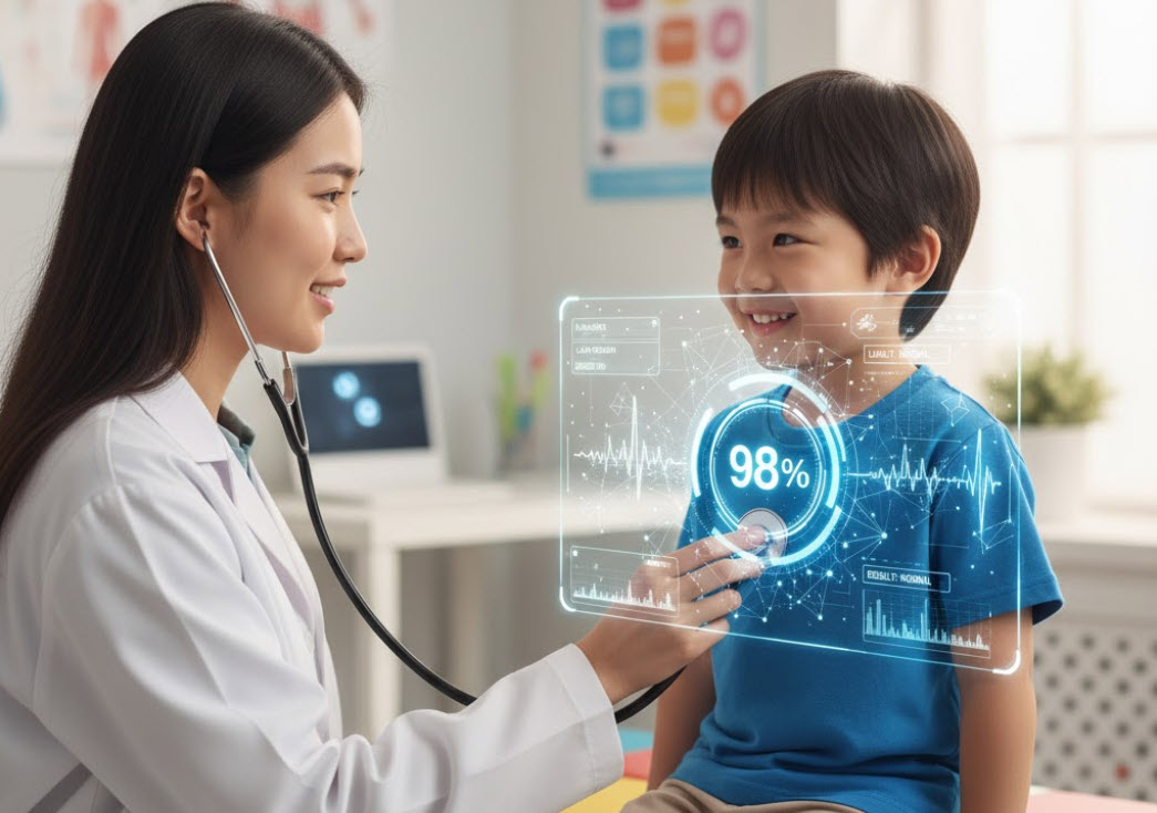 AI phân tích âm phổi giúp sàng lọc bệnh hô hấp nhanh chóng. Hình minh họa.