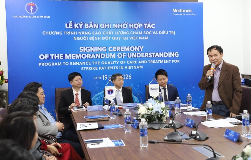 GS.TS Nguyễn Văn Thông, Chủ tịch Hội Đột quỵ Việt Nam phát biểu
