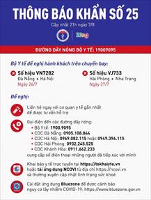 Thông báo tìm người trên hai chuyến bay Đà Nẵng - Hà Nội và Hải Phòng - Nha Trang
