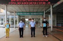 Hai bệnh nhân COVID-19 ở Quảng Nam xuất viện sau một tuần điều trị